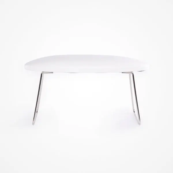 Almohadilla Para Manicura De Cuero Blanco Hand Pillow Tall Bifull