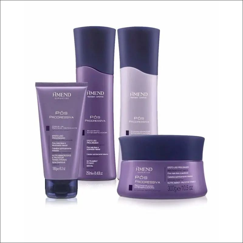 Amend Kit Pos Pro Progressiva Liso Prolongado 4 Productos