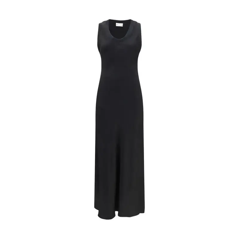 Ami Paris Black Viscose Casual Dress