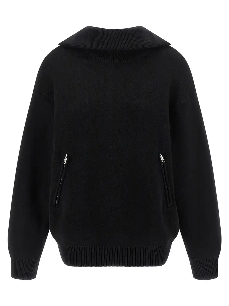 Balenciaga Black Cotton Cardigan