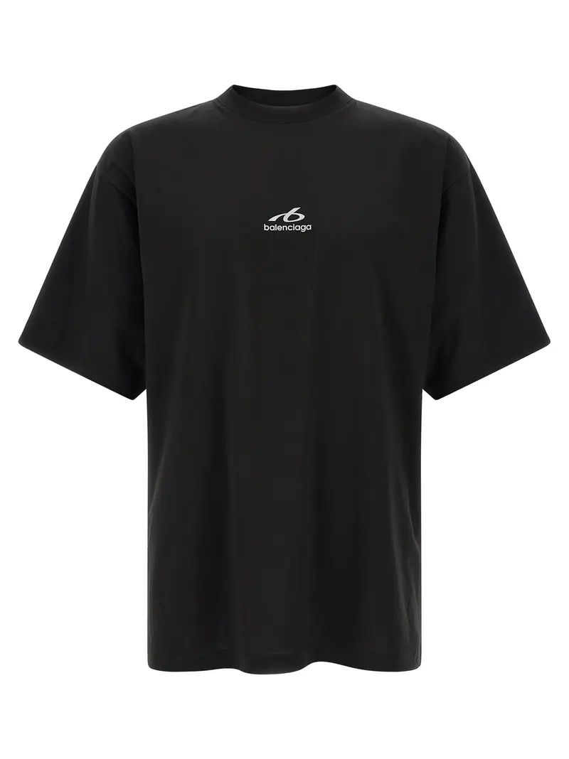 Balenciaga Black Cotton T-Shirt