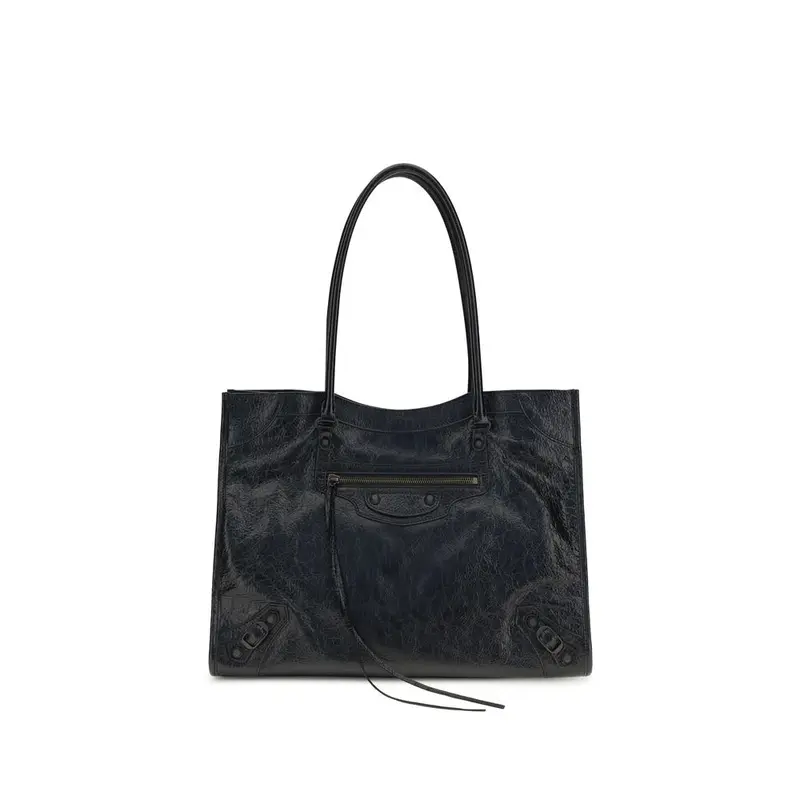 Balenciaga Black Lamb Ovis Aries Shoulder Bag