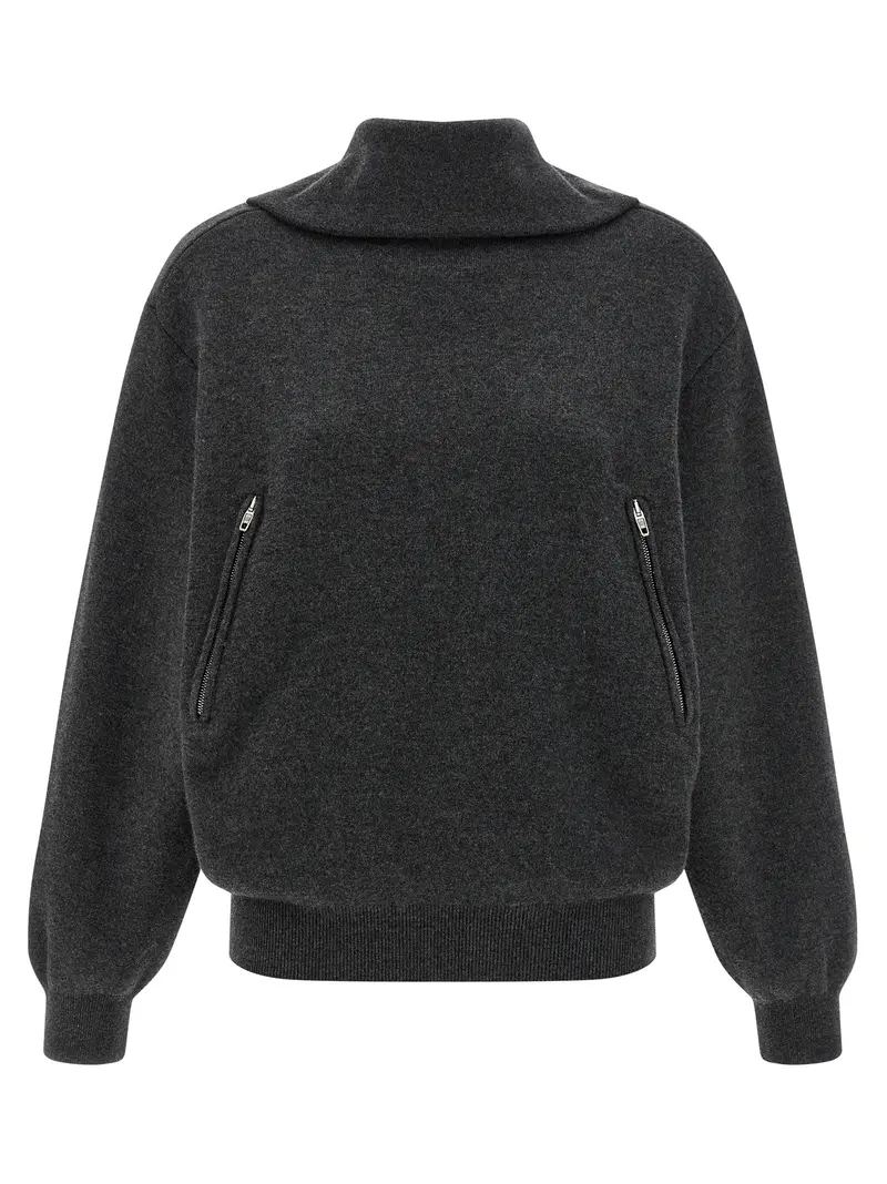 Balenciaga Gray Wool Cardigan