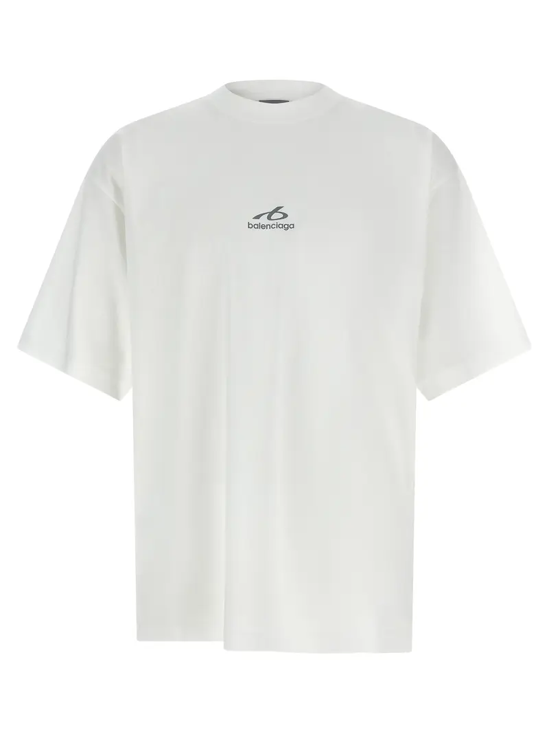 Balenciaga White Cotton T-Shirt