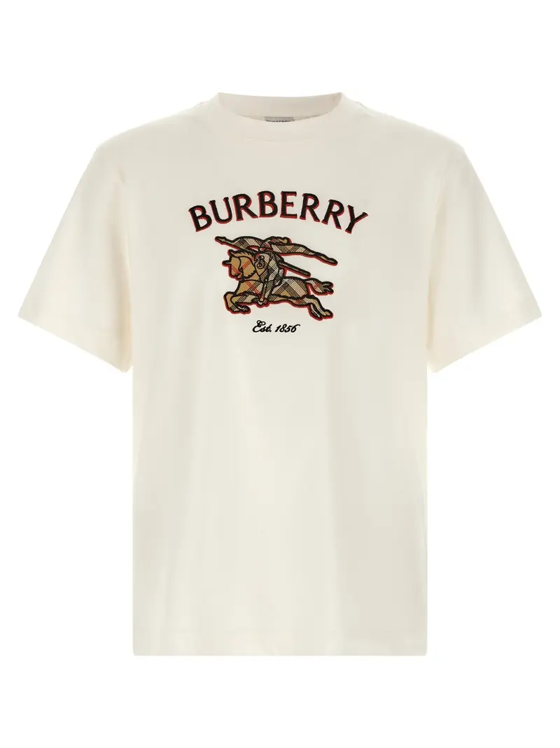 Burberry White Cotton T-Shirt