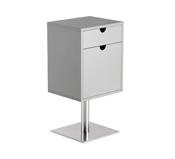 Cajonera de peluquería Lyra con base metálica – 2 cajones