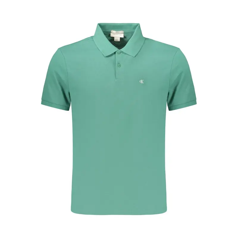 Calvin Klein Verde Cotton Mens Polo