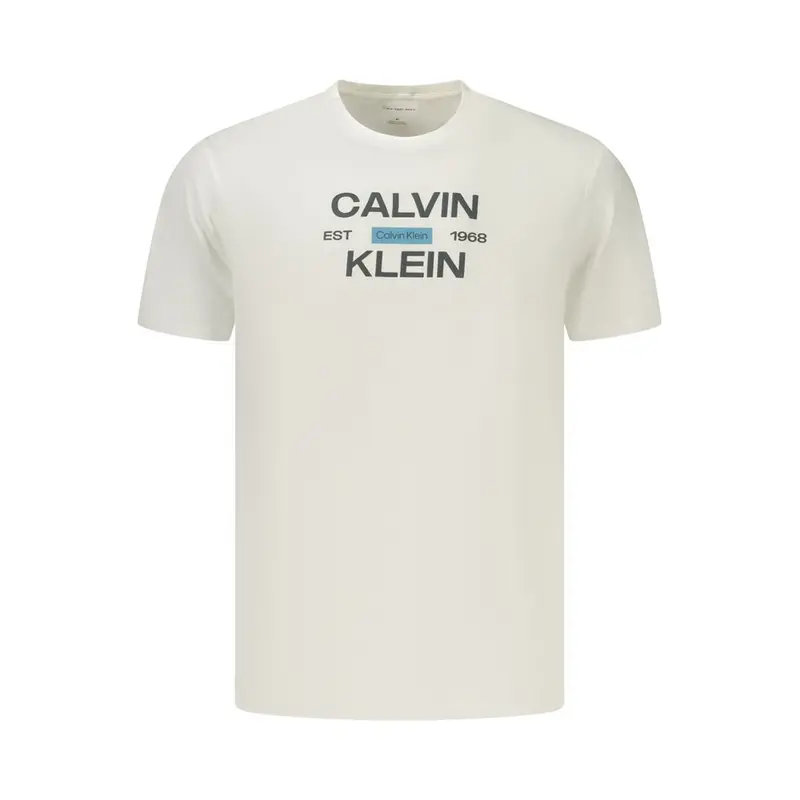 Calvin Klein White Cotton Men's T-Shirt