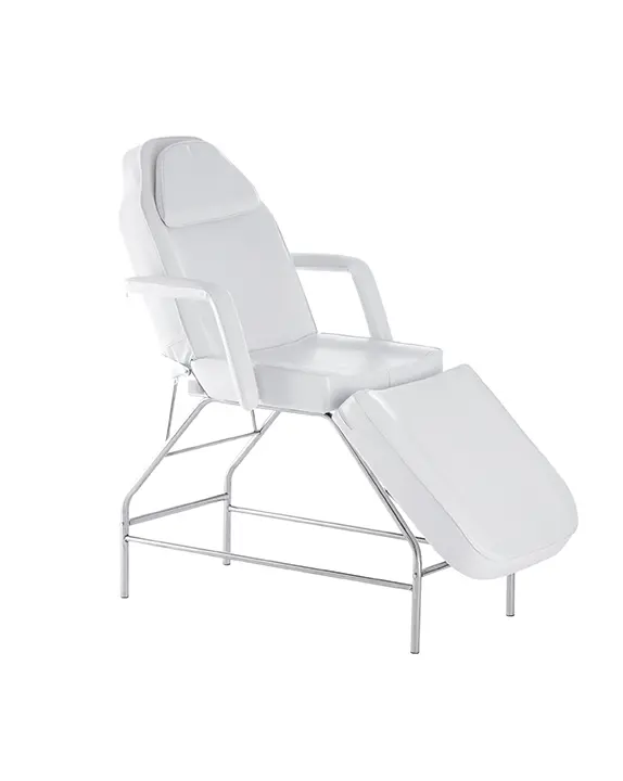 Camilla de estética Marbella – Blanca y reclinable