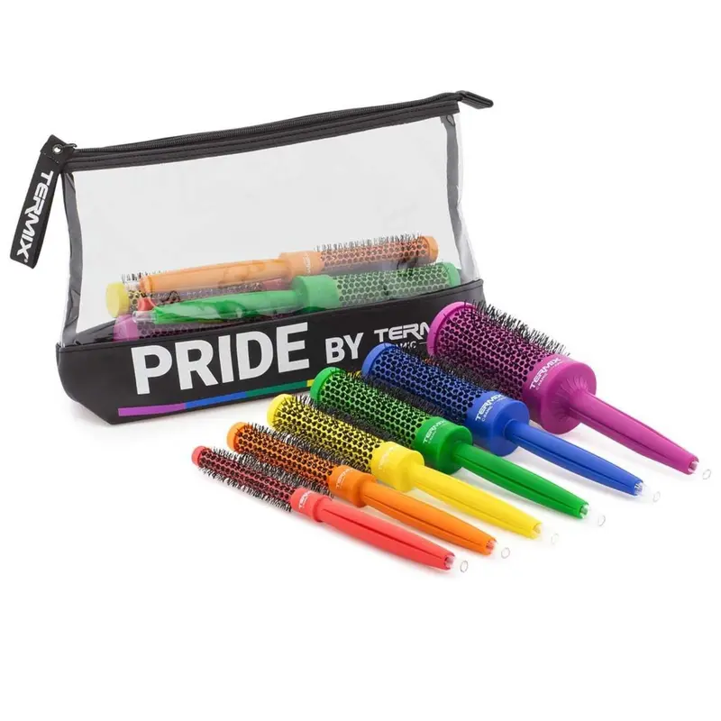 Cepillos Termix Pride pack con 6 diámetros + neceser Premium