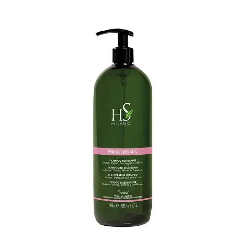 Champú Perfect Keratin regenerador cabello dañado Hs Milano 1000ml