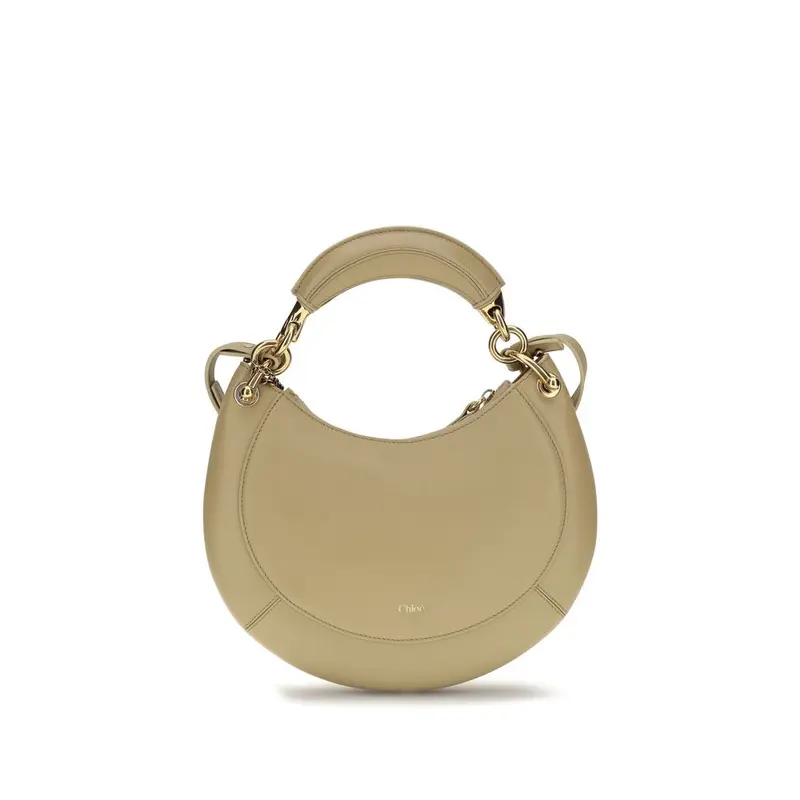 Chloé Beige Calf Leather Bos Taurus Shoulder Bag