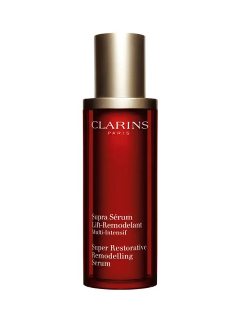 Clarins Supra Sérum Multi Intensive Soin Anti Age Raffermissant Redensifiant Contours et Ovale du Visage Teint Uniforme