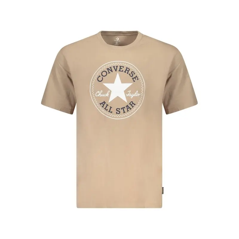 Converse Beige Cotton Mens T-Shirt