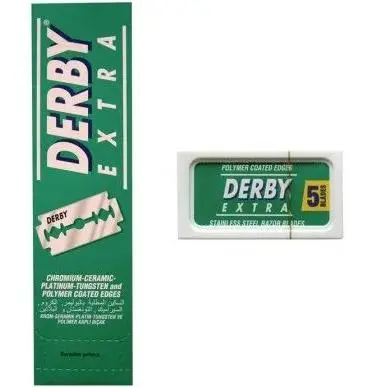 Cuchilla Acanalada Derby Extra platino caja 100 unidades