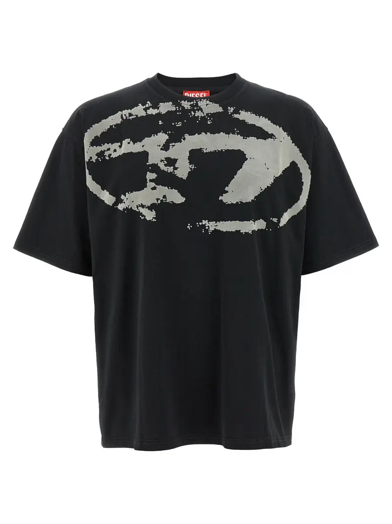 Diesel Black Cotton T-Shirt