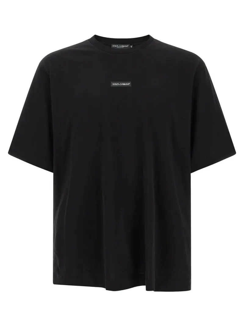 Dolce & Gabbana Black Cotton T-Shirt
