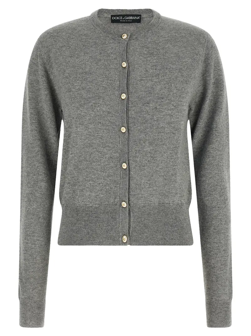 Dolce & Gabbana Gray Cashmere Cardigan