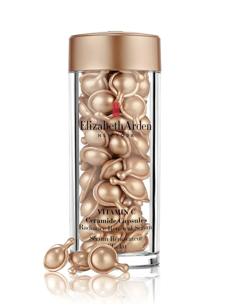 Elizabeth Arden Capsules Vitamine C Et Céramides Monodose 60 Pièces Pour Visage Cou Décolleté Luminosité Optimale