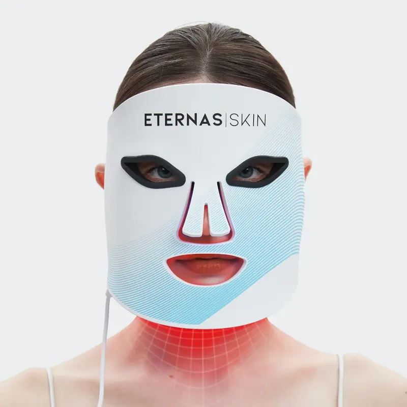 ETERNAS Masque LED Infrarouge Professionnel 850nm Silicone Médical de Qualité Certifié Européen Garantie 3 Ans