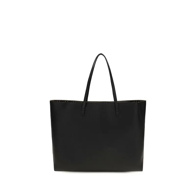 Fendi Black Calf Leather Bos Taurus Shoulder Bag
