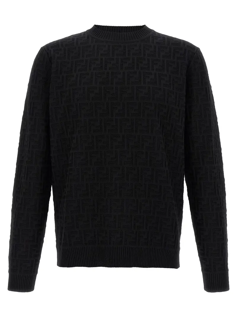 Fendi Black Cotton Cardigan