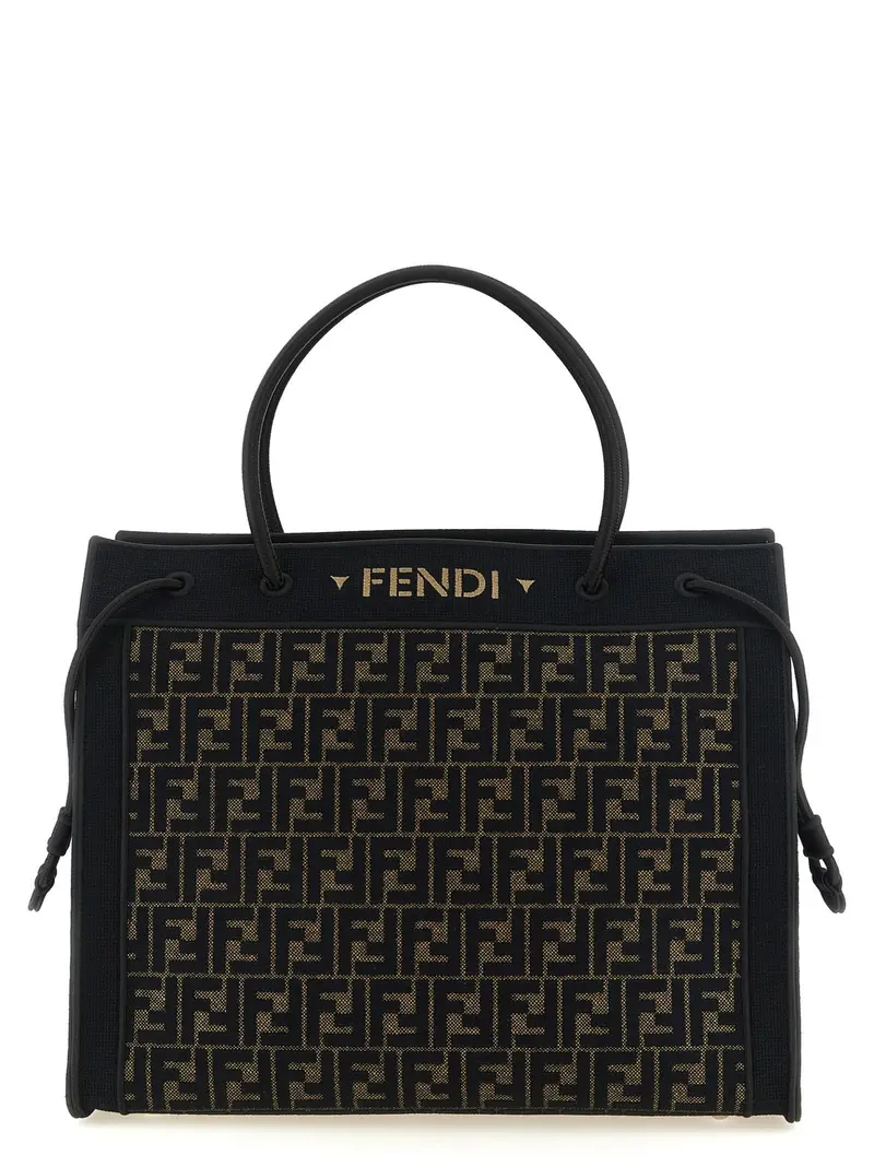 Fendi Brown Cotton Tote Bag