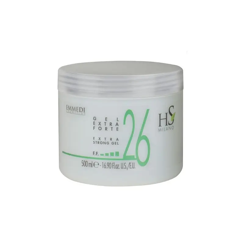 Gel de fijación extra fuerte 26 HS Milano 500 ml