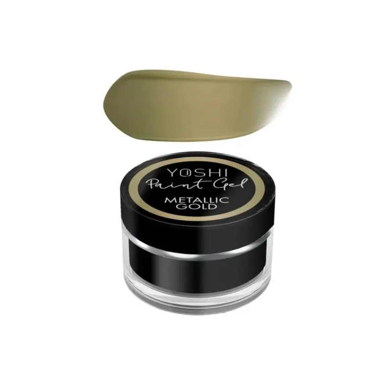 Gel para diseños alta pigmentación Yoshi Metallic Gold | Nail Art Profesional