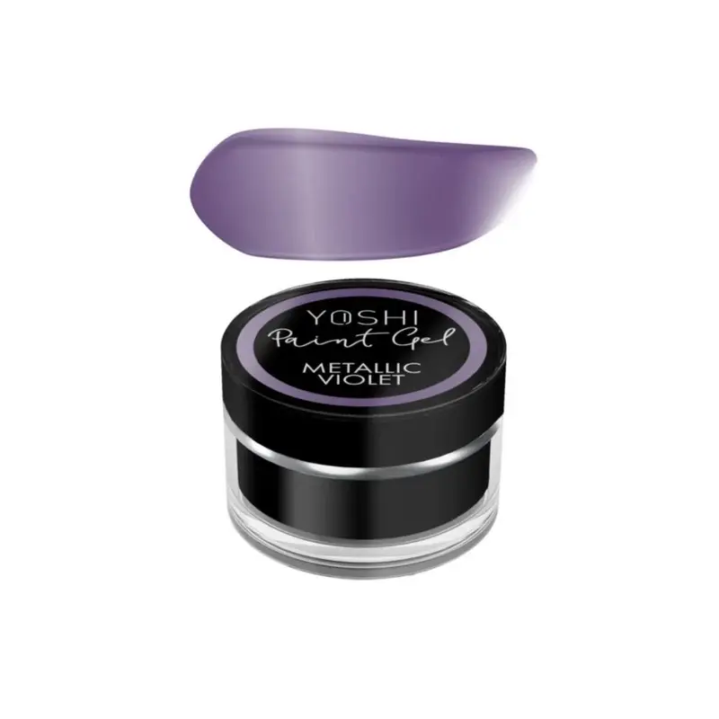 Gel para diseños alta pigmentación Yoshi Metallic Violet | Nail Art Profesional