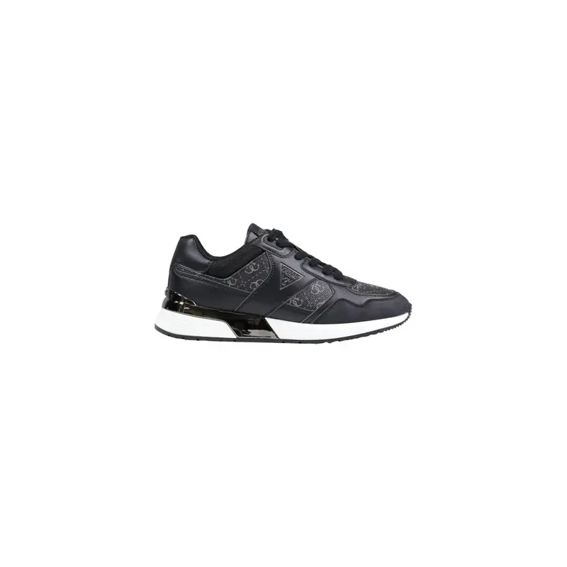 Guess Gray Leather Athletic Sneakers