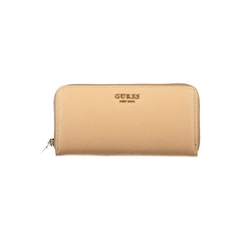 Guess Jeans Beige Polyurethane Women's Wallet