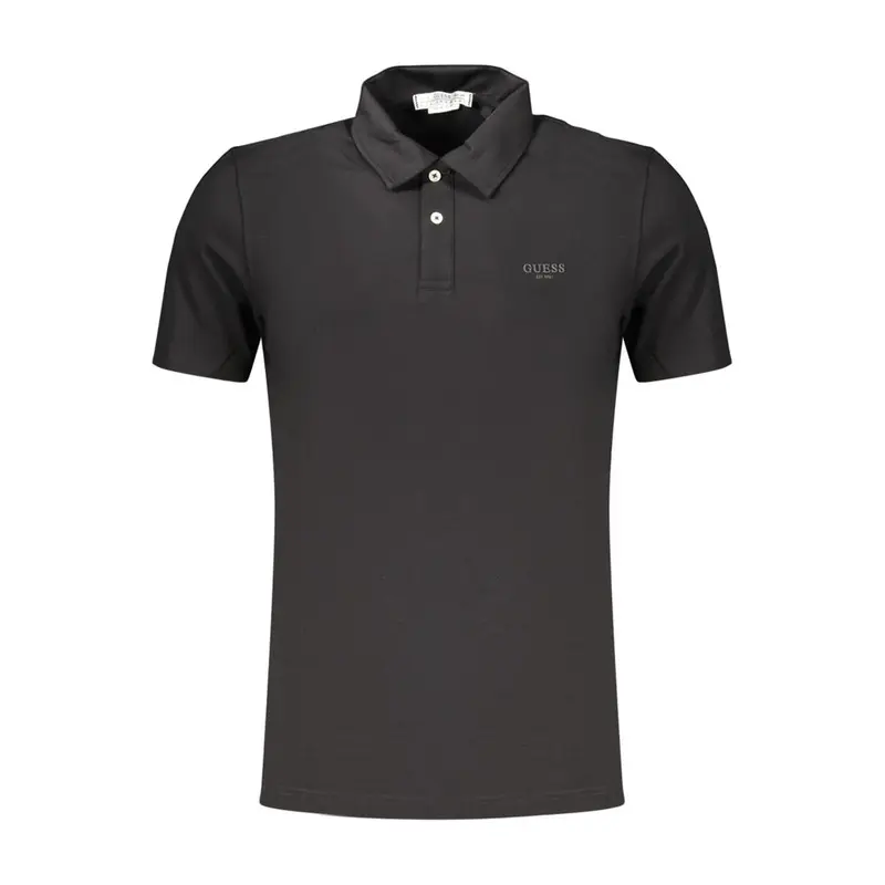 Guess Jeans Black Cotton Men's Polo