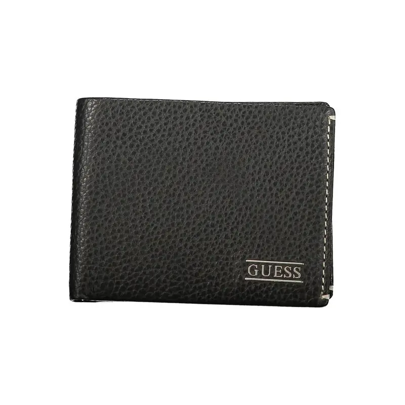 Guess Jeans Black Leather Men's Wallet