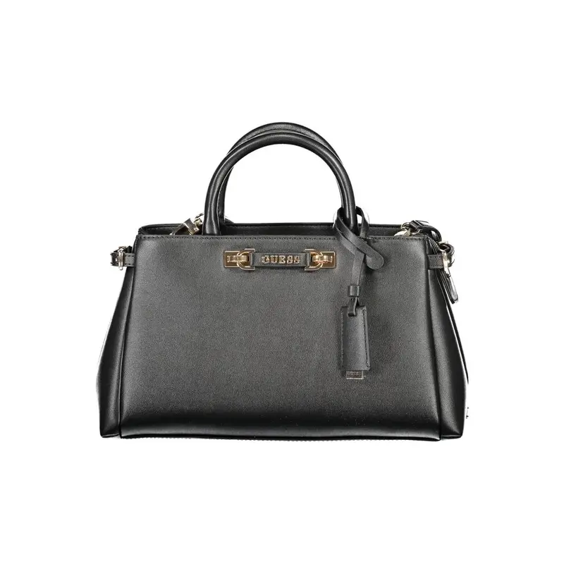 Guess Jeans Nero Poliuretano Women Handbag