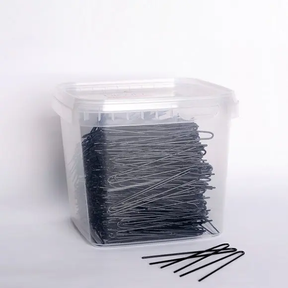 Horquillas Moño 67Mm Negro Caja 1000Gr.