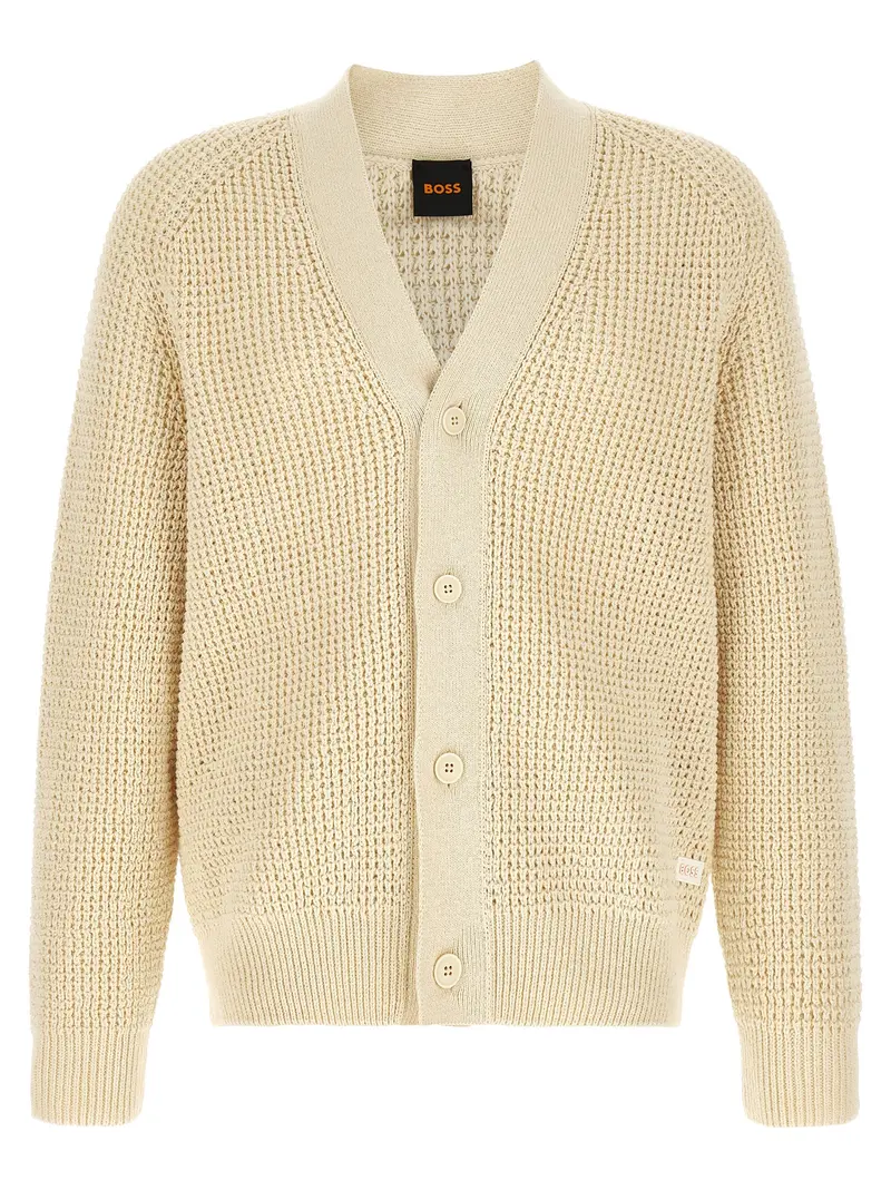 Hugo Boss Beige Cotton Cardigan