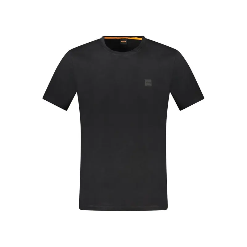 Hugo Boss Black Cotton Men T-Shirt