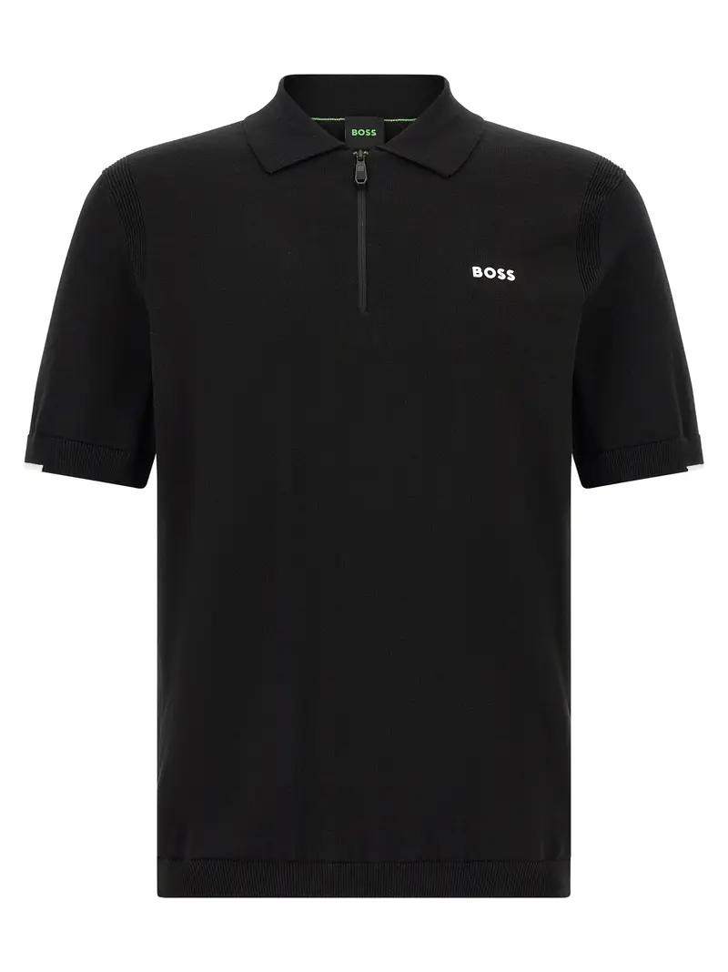 Hugo Boss Black Cotton Polo Shirt