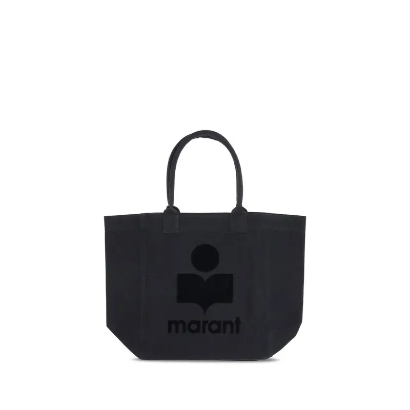 Isabel Marant Black Cotton Shoulder Bag