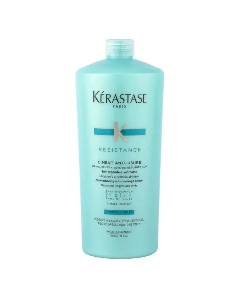 Kérastase Résistance Ciment Anti-Usure 1000ml – Soin Reconstituant Cheveux Abîmés | HBPS Beauty