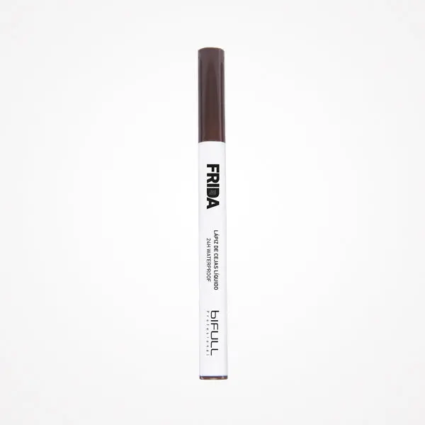 Lápiz De Cejas Líquido Frida 4 Puntas 24H Waterproof Marrón Oscuro Bifull