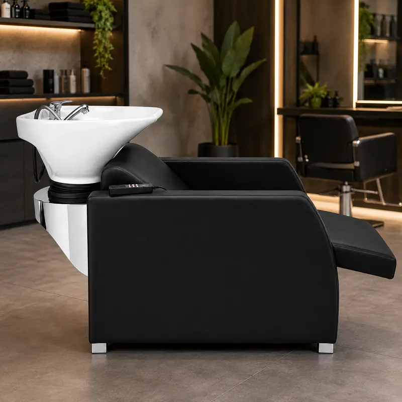 Lavacabezas Masaje Shiatsu Sideral con Reposapiés Eléctrico