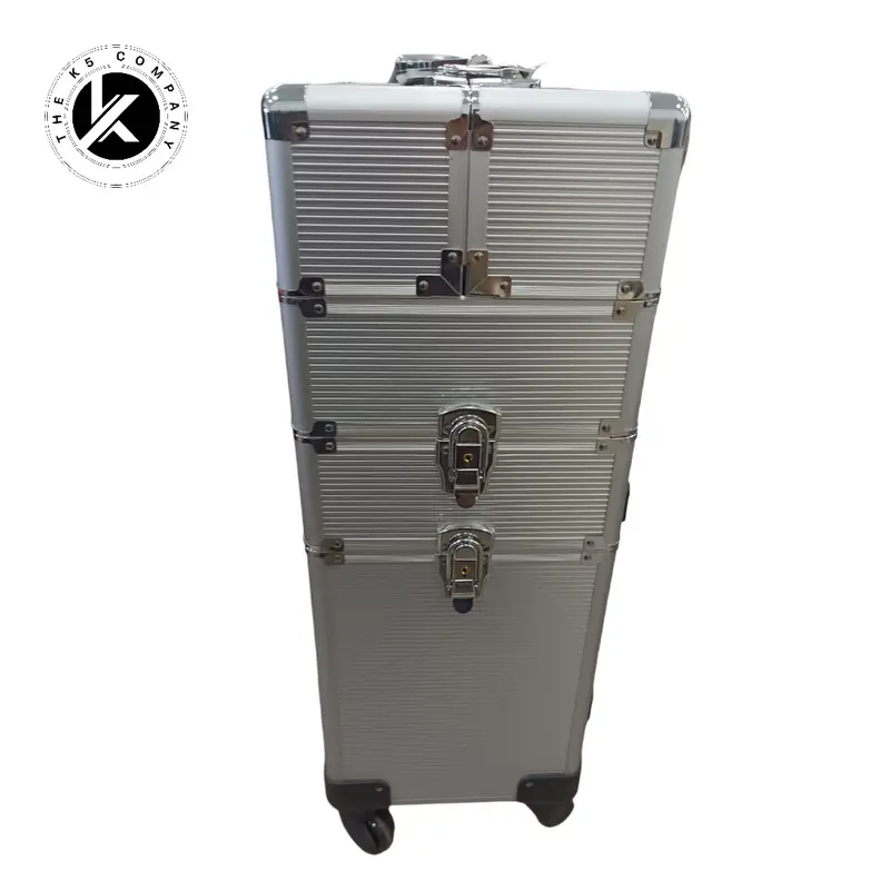 Maletin Trolley Maquillaje Silver