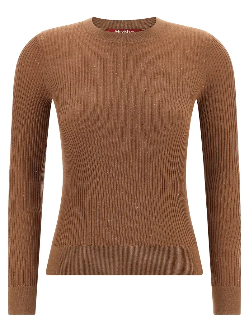 Max Mara Beige Silk Cardigan