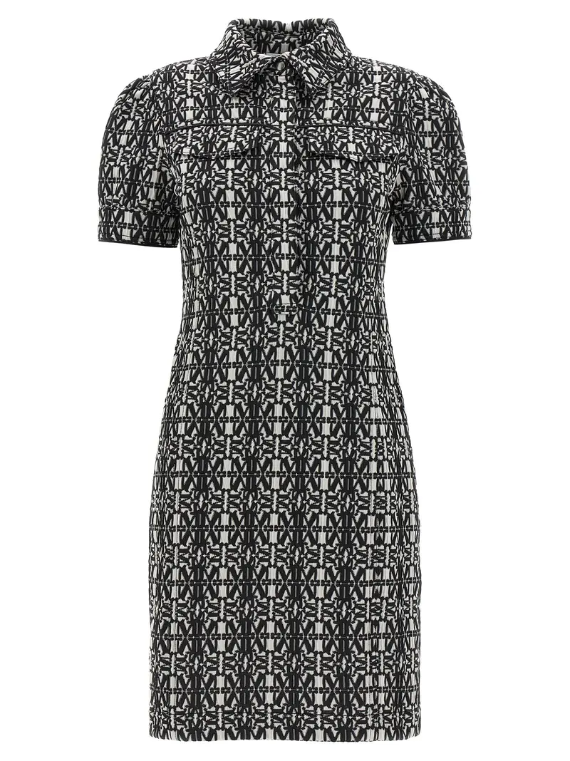 Max Mara Bicolor Polyester Short Dress
