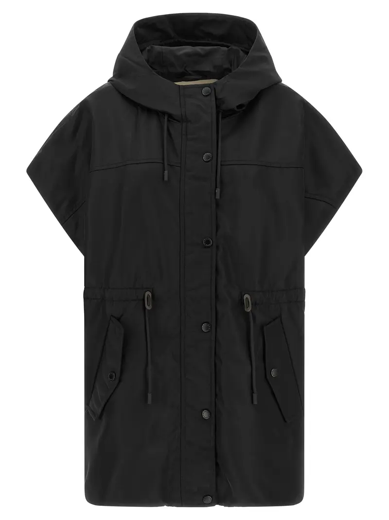 Max Mara Black Polyamide Sleeveless Jacket