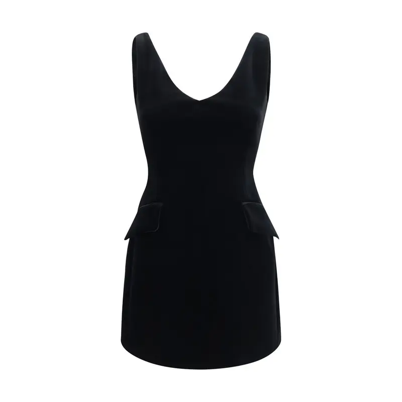 Max Mara Black Polyester Cocktail Dress