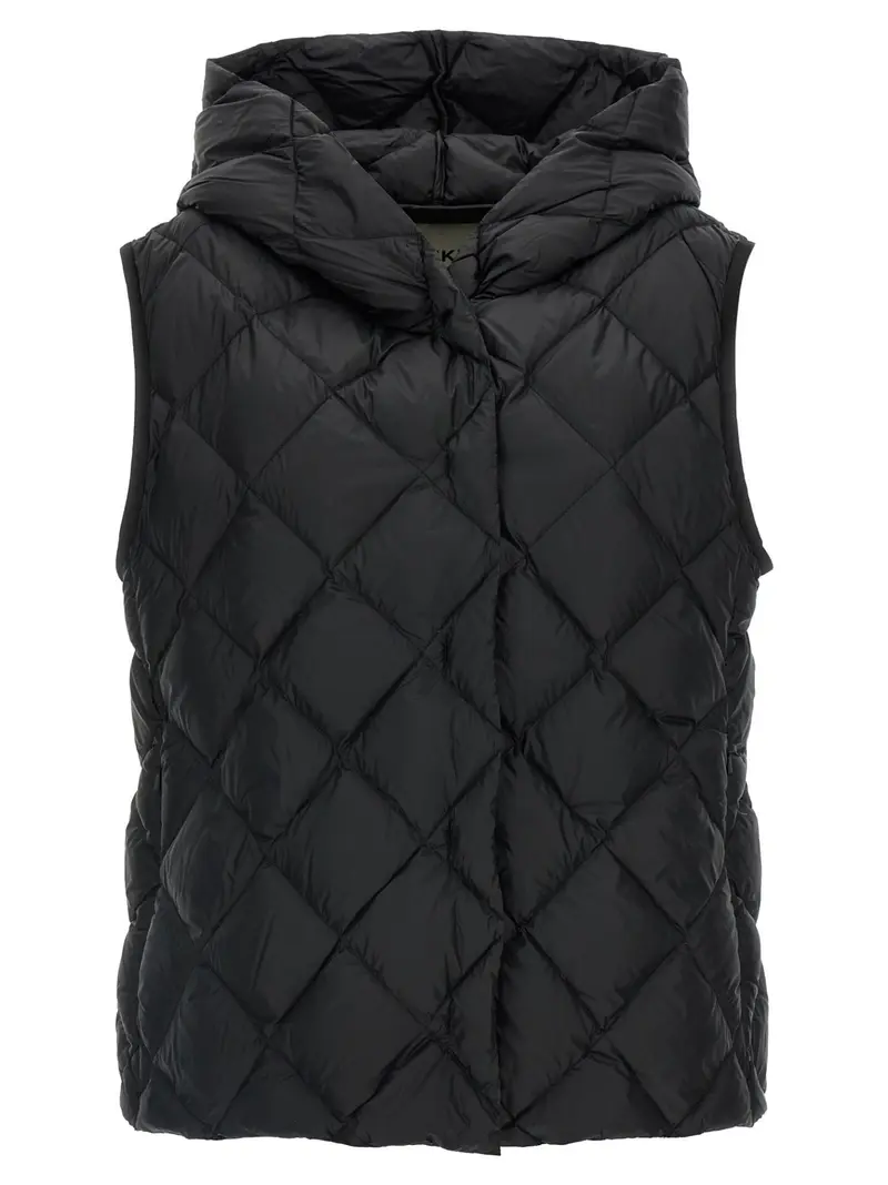 Max Mara Black Polyester Sleeveless Jacket