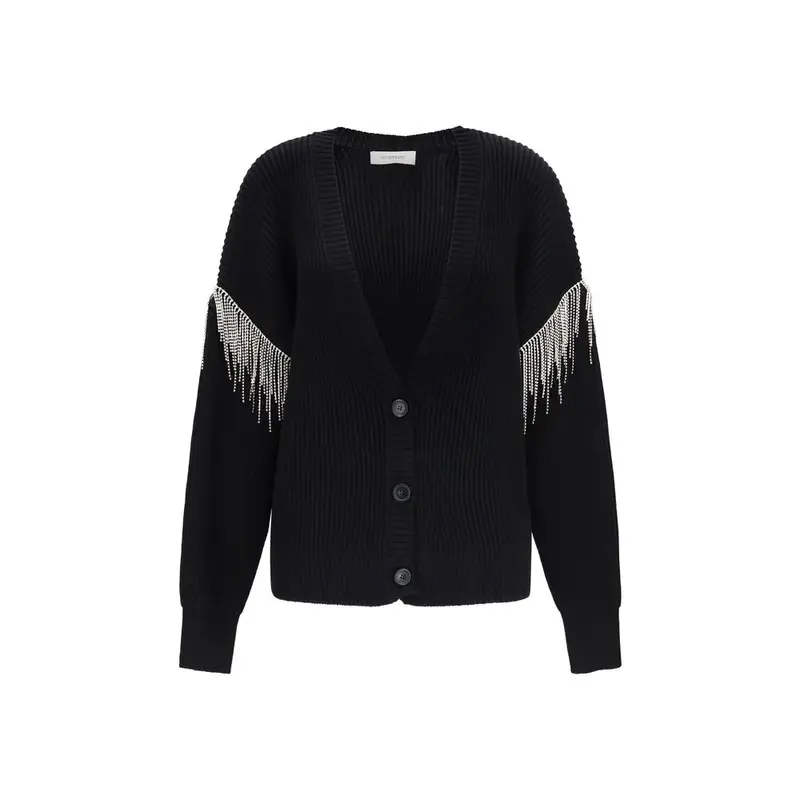 Max Mara Black Wool Oves Aries Cardigan